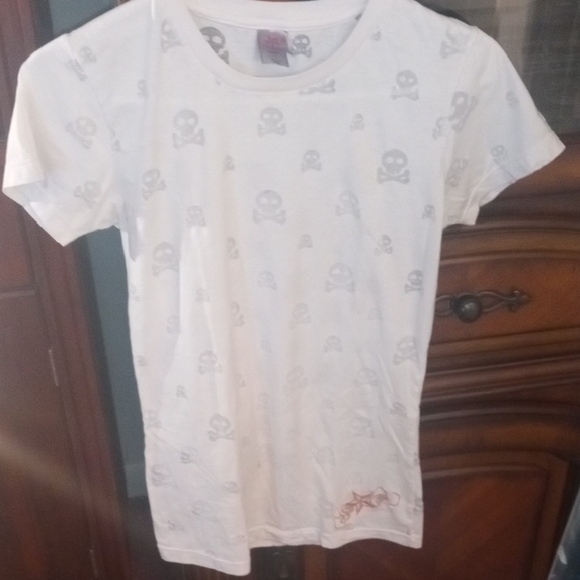 So Cal Tops - White SoCal Skull Pattern Women's Tee